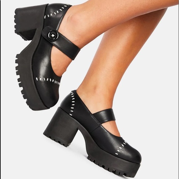 All Sewn Up Platform Mary Janes - Picture 5 of 5